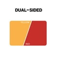 thumbnail image 2 of SEAKOS Desk Pad Protector,PU Leather Dual Side Mouse Pad, 23.6" x 15.7",Non-Slip and Waterproof Writing Mat (Red + Yellow), 2 of 7