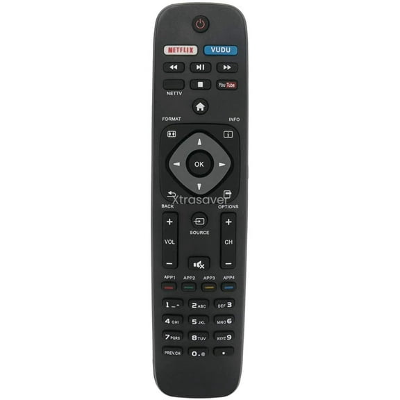 Brand New Remote Control for Philips Smart TV NH500UP Replacement for LCD LED 4K UHD Smart TVs Remote