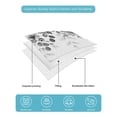 thumbnail image 4 of Full Size Quilt Bedding Set, Grey Tulip Eucalyptus Reversible Summer Quilt 3 Pieces, Spring Summer Botanical Floral Chic Lightweight Bedspreads Coverlets with 2 Pillow Shams for All Seasons, 4 of 5