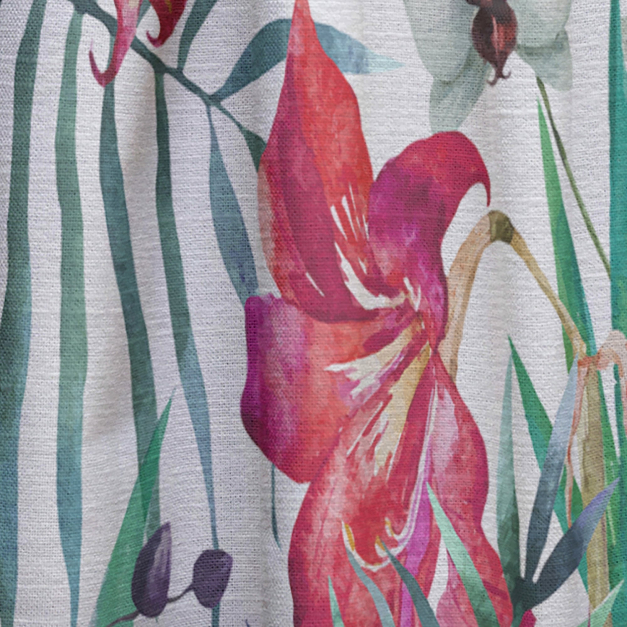 Designart 'Tropical Bright Mood VIII' Floral Curtain Panel
