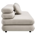 thumbnail image 6 of Maklaine Contemporary Dense Foam Padding Armless Loveseat in Almond, 6 of 12
