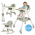 thumbnail image 1 of Silla Alta Periquera 4 en 1 YEI Plegable Ajustable Multifuncional para Bebé, Color Verde, 1 of 8