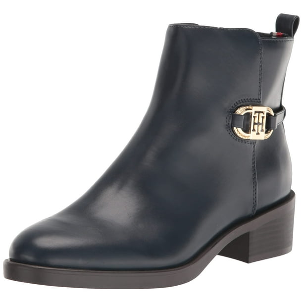 Bota Tommy Hilfiger Imiera para mujer, color azul marino, talla 6.5
