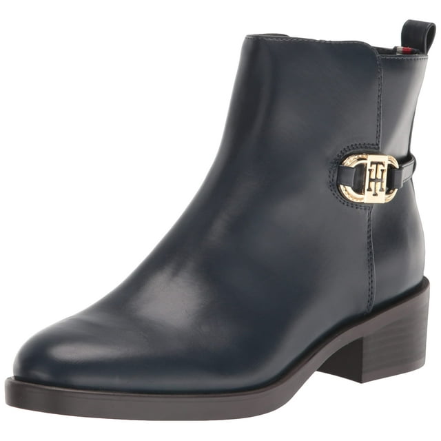 Bota Tommy Hilfiger Imiera para mujer, color azul marino, talla 6.5