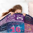 thumbnail image 6 of 16th Birthday Presents for Girls Throw Blanket 50"x60" Sweet 16 Presents for Girls Flannel Blanket for Couch Bed 16th Birthday Decorations for Girls Best Teenage Girl Presents, 6 of 6