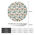 thumbnail image 2 of Wukai Winter Woodland Friends Print Decorative Plate for Display,Bone China Decorative Plate, Ceramic Dinner Plate with Stand, Vertical Ceramic Plate-6in, 2 of 6
