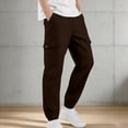 thumbnail image 5 of Eiyaclvo Boys Cargo Jogger Sweatpants Elastic Waist Straight Leg Cinch Bottom Back to School Pants Kids Baggy Casual Hiking Outdoor Cargo Sweatpant with Multi Pockets, 5 of 9