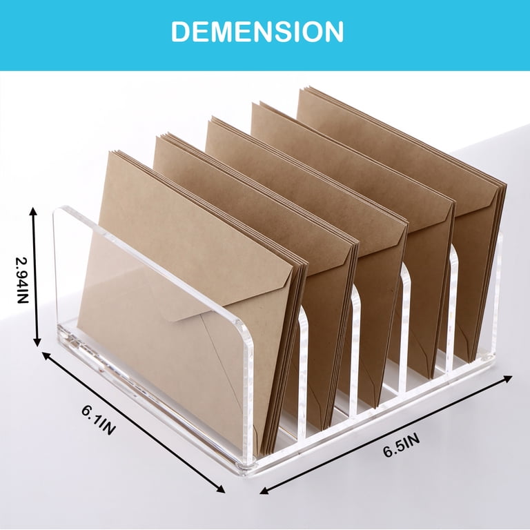 Clear Letter Rack Letter Holder Mail Organizer Acrylic Desk Clear Mail Letter Mail Bin