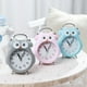 thumbnail image 3 of Alarma silenciosa que no hace tictac con luz nocturna y función de repetición, funciona con pilas y fácil de configurar, lindo reloj decorativo de búho para niños, dormitorio de niñas, 3 of 5