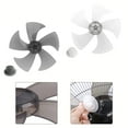 thumbnail image 6 of 14 Inch Household Plastic Fan Blade Five Leaves With Nut Cover For Pedestal, 6 of 7
