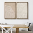 thumbnail image 3 of IDEA4WALL Framed Canvas Print Wall Art Set White Tan Wood Tree Ring Silhouette Collage Wall Decor Bohemian Nature Botanical Illustration Artwork for Living Room, Bedroom, Office - Natural 24"x36"x2, 3 of 5