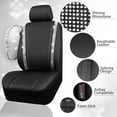 thumbnail image 5 of Car-Grand Bling diamond Rhinestone Leather car seat covers front pair shinning spark glitter crystal cute universal fit automotive glitter SUV truck sedan women girly Silver, 5 of 8