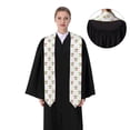 thumbnail image 4 of Fuzoiu Mardi Gras Carnival1 Print Graduation Sash,Graduation Stole,Unisex Adult Graduation Stole Shawl 91" Long,for Academic Commencements Shawl-Flattened, 4 of 7