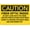 Warning Sign 4, variant on Caution Fiber Optic Inside Do Not Look Unless Precautions Taken Metal Sign 12 x 8 Inches - Rustproof Aluminum, Multicolor Design, Clear Warning for Indoor Outdoor Lab, Tech Area