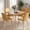 OAK&Yellow-4, variant on 5-Piece Dining Table Set for 4, 31.5" Oak Kitchen Table and 4 Chairs for Small Spaces, MDF Top with Steel Legs, Natural Wood Tone