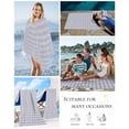 thumbnail image 5 of Purple Beach Towels Oversized Super Absorbent, Grid Checkered Plaid Gingham Lattice Trellis Lightweight Bath Towel Quick Dry Sets For Bathroom/Pool/Rv Camping/Beach Play/Gym Room/Picnic 31"x62", 5 of 8