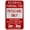 Warning Sign 1, variant on Street Warning Plaque No Vehicles Beyond This Point Tin Sign - 8"x12", Courtyard/Office Decor for Outdoor/Indoor, Traffic Zones