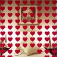 thumbnail image 3 of Guirnalda De Corazones Rojos, Corazones De Fieltro Práctico Romántico Con Aguja Para Enhebrar Para Bodas, 3 of 7