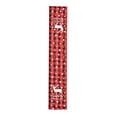 thumbnail image 1 of Ounissouiy Camino de de Navidad, manteles a cuadros rojos lavables, Mantel Individual rectangular impreso, cocina, cumpleaños, hogar, decoraciones Kits de decoración para fiestas Alce Ounissouiy HA068907-01, 1 of 1