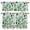 Green, variant on 3 Piece Kitchen Curtains and Valances Set Botanical Fruit Cafe Curtains 36 Inch Length Retro Blueberry Raspberry Leaves Black Valance & Tier Curtain for Living Room Bedroom Window 54"x18"+27"x36"*2