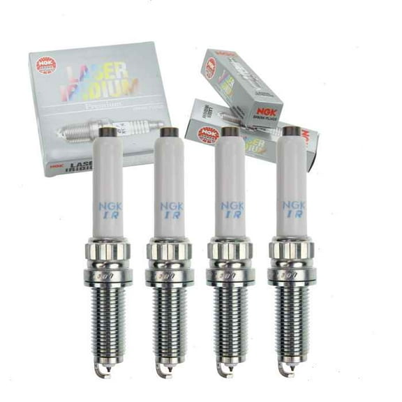 4 pc NGK Laser Iridium Spark Plugs compatible with BMW X3 2.0L L4 2018-2019
