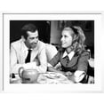 thumbnail image 2 of Art.com Catherine Deneuve and Roger Vadim Having a Cup of Tea in 1960 Photographic Print by DR, White Frame Wall Art, 29" x 23", 2 of 5