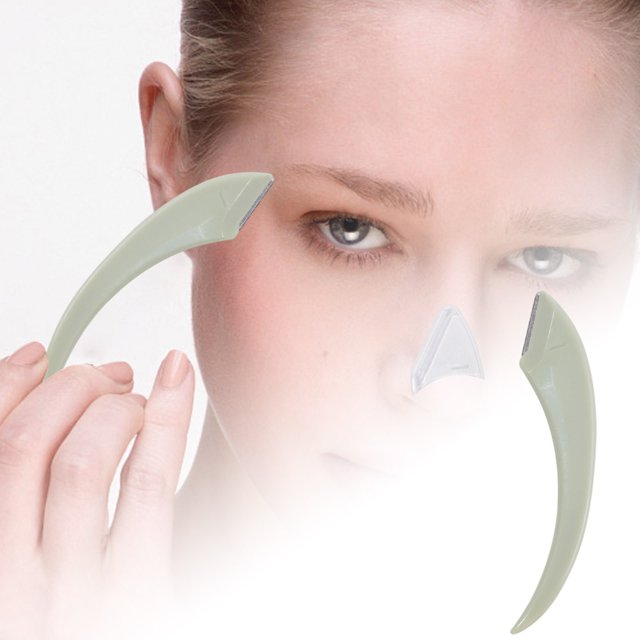 Cuchilla para cejas fácil de usar para principiantes, con protector para una piel suave y un resultado preciso.
