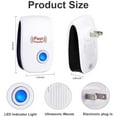 thumbnail image 3 of Ultrasonic Pest ler (6 Packs) Indoor Plug-in Gadget, can Mosquitoes, Bed Bugs, Cockroaches, Spiders, mice, Bats, Birds, Flies, Mosquitoes, Fleas, Rodents, White, 6.9x4.9x2.75 Inch, 3 of 5