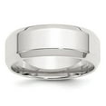 thumbnail image 3 of 925 Sterling Silver 8mm Bevel Edge Band Ring Size 13, 3 of 6
