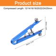 thumbnail image 2 of Uxcell 8pack 1.5 x 12~25mm Watch Spring Bar Plier Tool Kit, Stainless Steel Pins, Blue, 2 of 7