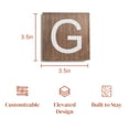 thumbnail image 2 of Stiles Crossword Letter Tiles, Wooden Wall Decor, 3.5 Inch, Walnut, Letter G, 2 of 7