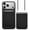 Black, variant on Nakedcellphone Woven Combo for iPhone 17 Pro Case + Wallet + Crossbody Strap (Compatible with MagSafe) - Sienna Brown Ochre