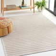 thumbnail image 2 of SAFAVIEH Martha Stewart Cotton Striped Area Rug, Taupe/Cream, 8' x 10', 2 of 8