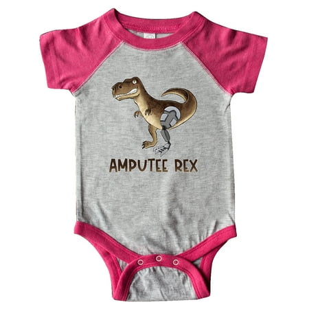 

Inktastic Limb Loss Awareness Amputee Rex with Prosthetic Leg Gift Baby Boy or Baby Girl Bodysuit