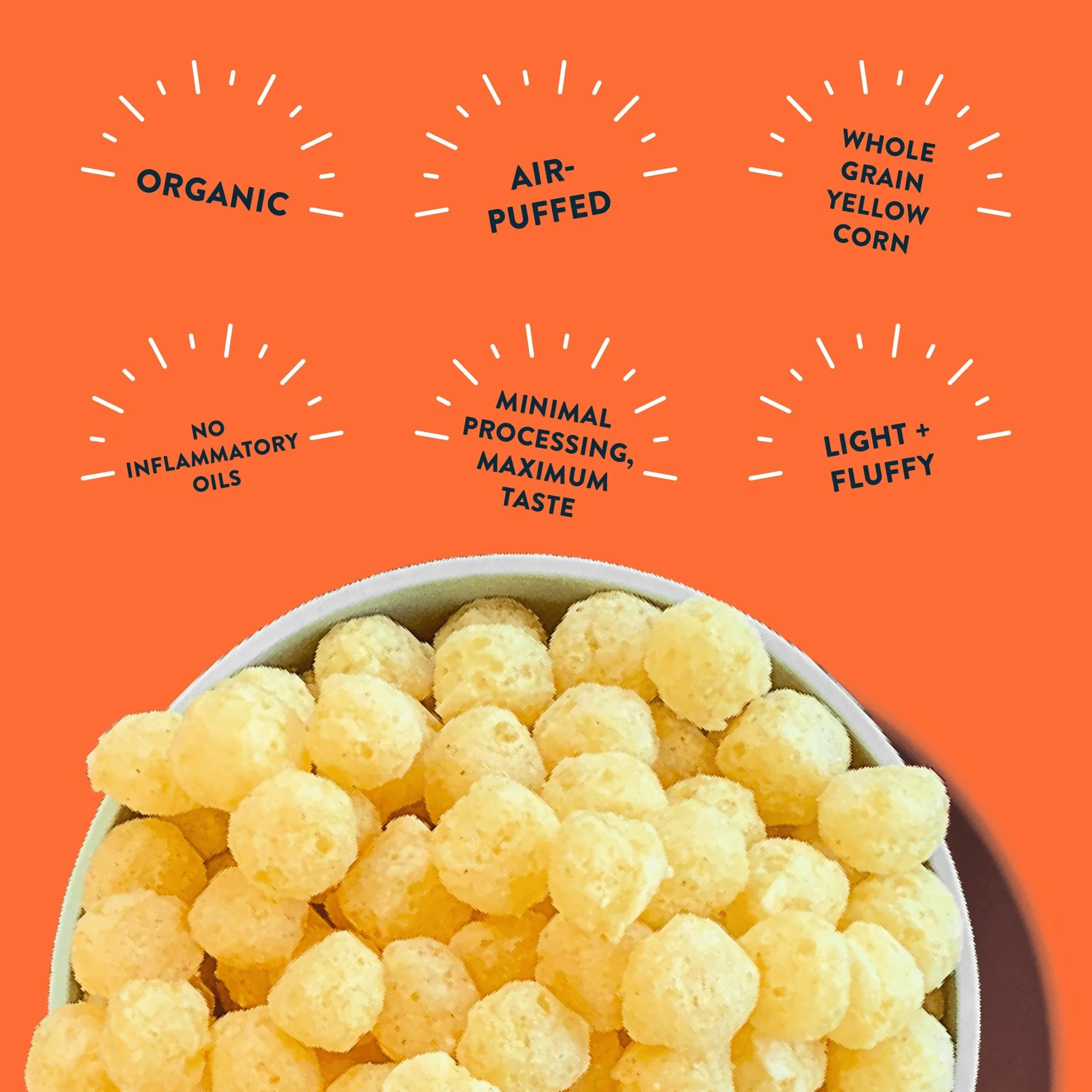 LesserEvil Space Balls, Real Cheese, 5oz