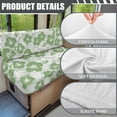 thumbnail image 6 of Uorisanigo RV Dinette Cushion Covers, Stretch Camper Cushion Slipcover, Replacement RV Sofa Cover, Green Hibiscus Flowers Cushions Slipcovers for Camper Include 1 Backrest & 1 Bench Covers, 6 of 7