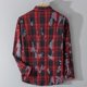 thumbnail image 5 of Blusa y camisa de manga larga con cuello vuelto para hombre, estilo casual, de color liso, con botones, de poliéster., 5 of 5