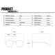 thumbnail image 3 of Gafas con bloqueo de luz azul de diseño de nicho, diseño ergonómico que se adapta a la estructura de la oreja, gafas de decoración de moda para unisex, película en blanco y negro brillante, 3 of 3