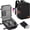 Black +Shoe Bag, variant on 18" Large Travel Backpack W/ USB Charging Port,Personal Item Bag Airline Approved,Anti-Theft Water Resistant Rucksacks Fit 17" Laptop,Lightweight Casual Daypack for College School Business