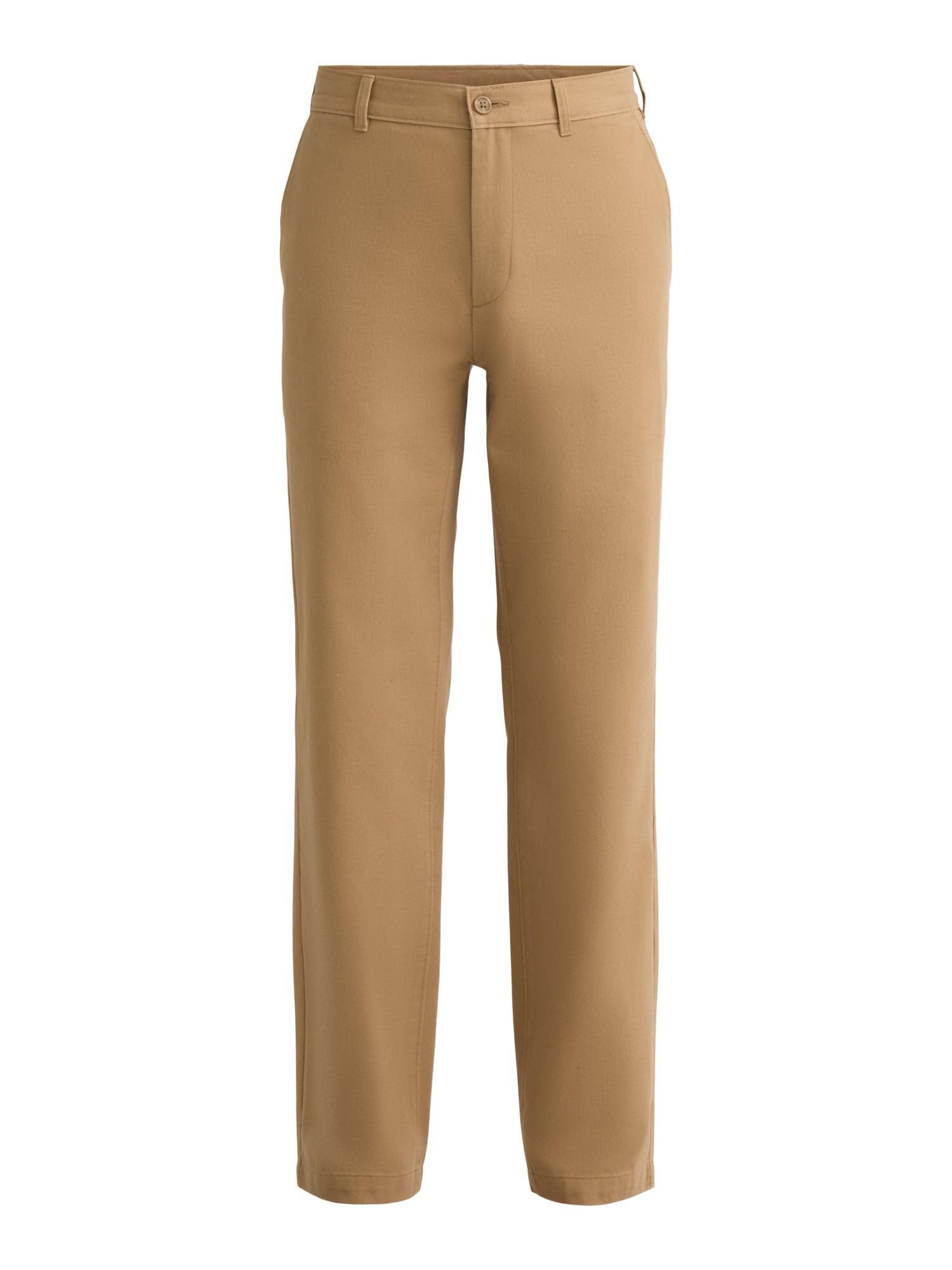 George Men's Flat Front Casual Pants, Straight Leg, Mid-Rise, 60