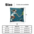 thumbnail image 5 of Tennis Covers Set of 2 with Unique Patterns for Bed and Sofa, Available in 16x16, 18x18, and 20x20 Inches for Various Occasions, 5 of 6