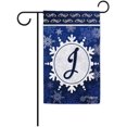 thumbnail image 1 of Welcome Winter Snowflake Monogram J Decorative Garden Flag Initial Letter Snow Deocr Banner for Outside 12.5X18 Inch Double Sided, 1 of 6
