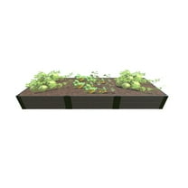 Frame It All Weathered Wood Raised Garden 4' X 12' X 16.5" - 1" Profile