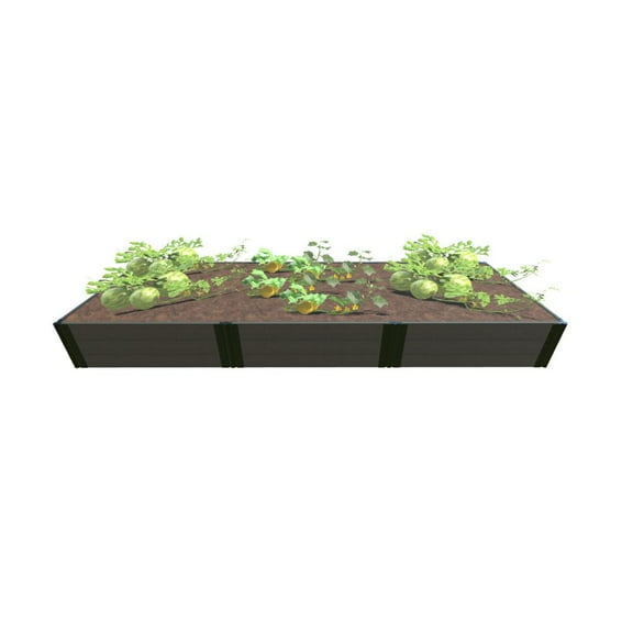Frame It All Weathered Wood Raised Garden 4' X 12' X 16.5" - 1" Profile