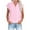 Pink, variant on WIZUTIZ Women's Summer Tops Business Casual Tops for Women Solid 1/4 Sleeve Cotton Linen Cap Sleeves Button up T-Shirt Tunic Tops Dressy Shirts Ultra Thin Blouse up to 50% Off Black M