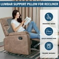 thumbnail image 5 of Ergonomic Lumbar Support Pillow for Recliner,Memory Foam Chair Back Support Cushion for Elderly,Extra Large Lumbar Support Pillow,Low Back Pain Relief Cushion,Dark Grey, 5 of 13