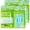 2green Pack, variant on Mint Flavor 400 Count Dental Flossers,General Double Thread Floss Picks Thorough Cleans Teeth in One Minute,Glides Well Between Tight Teeth,Encourage Flossing Habits(Mint,4 Pack)