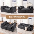 thumbnail image 2 of Dark Gray Sofa with High-quality Material - Durable and Comfortable Furniture for Apartment, 2 of 6