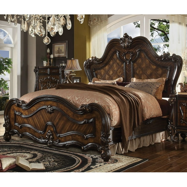 Cherry Oak King Sleigh Bed