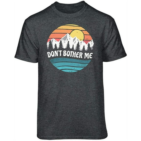 Teelocity Don't Bother Me Graphic T-Shirt (2XL - Standard Fit, Charcoal Heather)